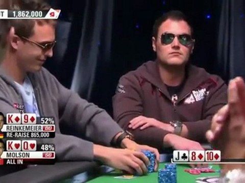 PCA 2010: Molson Vs Reinkemeier - PokerStars Caribbean Adventure PokerStars.com