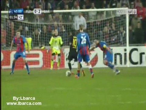 Lionel Messi Vs Viktoria Plzen 1-11-2011