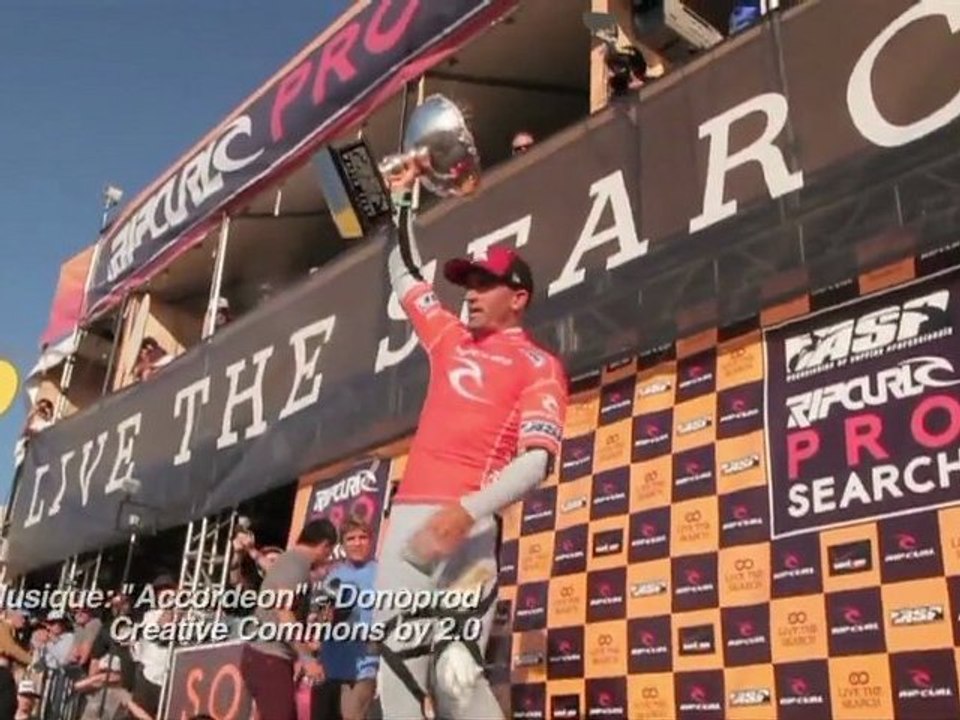 Historique! Kelly Slater remporte son 11ème titre mondial sur le Rip Curl Pro Search à San Francisco