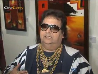 Bappi Lahiri At Painting Art Exhibition