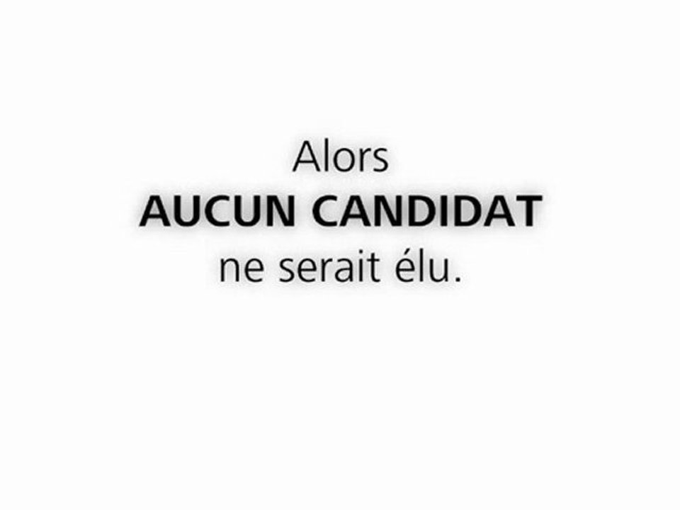 Vote Blanc 2 / Annulation des Élections ?