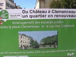 PAU - LES GRANDS TRAVAUX ON CONTINUE SUR LA LANCEE  26 OCTOBRE 2011