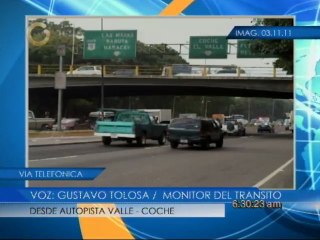 Reporte del tráfico este jueves
