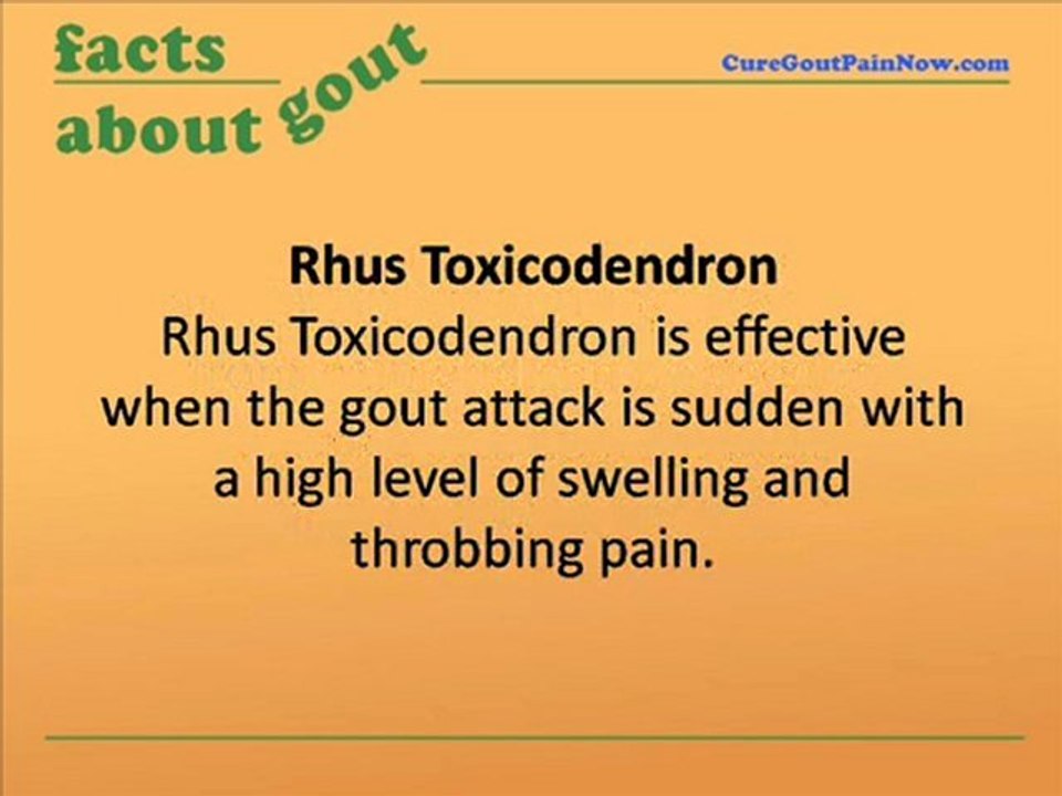 Alternative Homeopathic Remedies For Gout