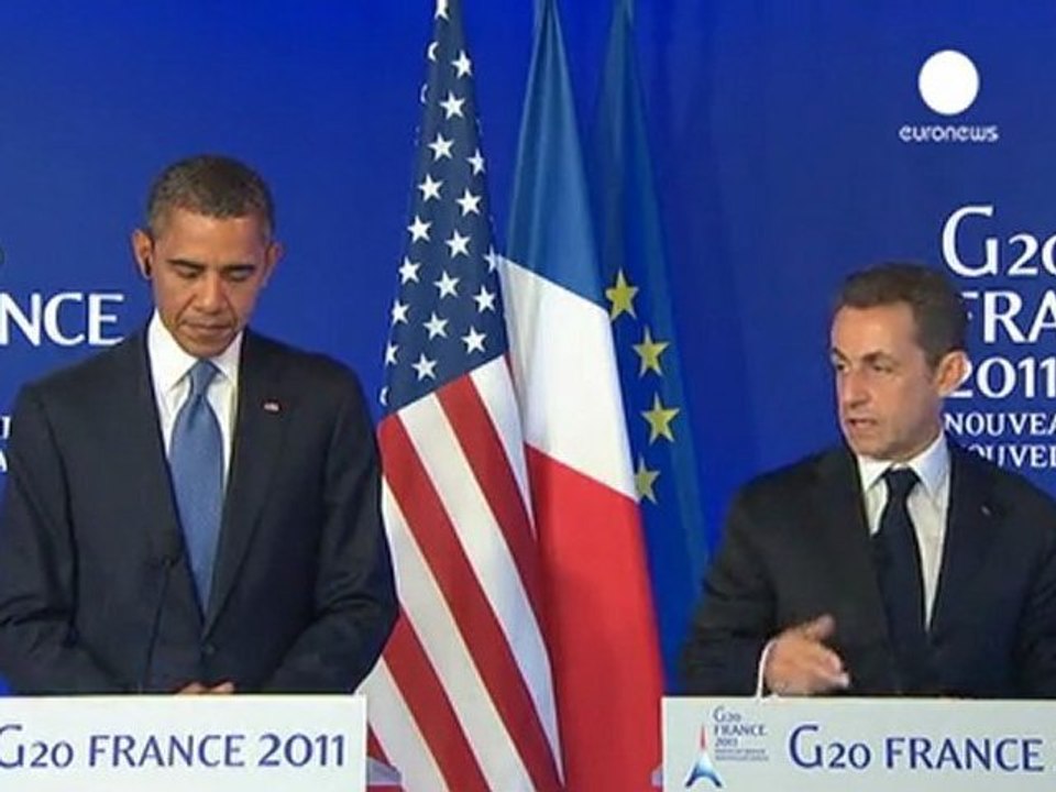 Obama e Sarkozy come due star all'apertura del G20 di Cannes