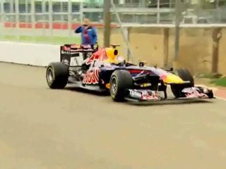 F1 2011 - Jean Eric Vergne au volant de la RB7...