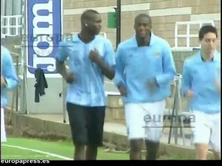 Entrenamiento de seis jugadores del City en Paterna