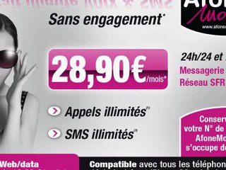 AfoneMobile, forfait illimité voix et SMS Sans engagement