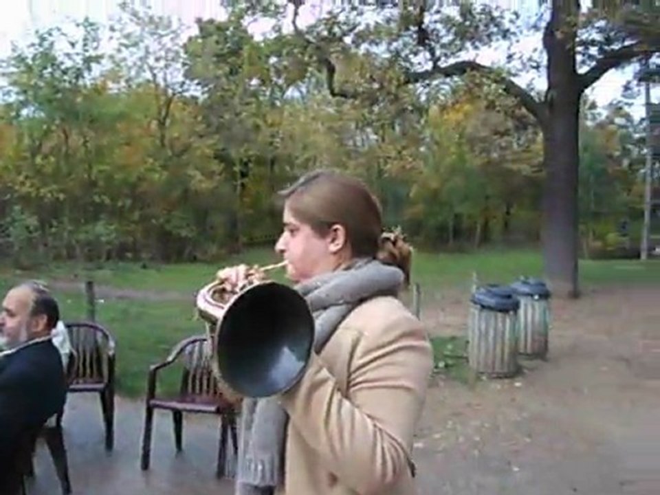 La fanfare du "Lièvre" au Trompetron, par Adrienne...