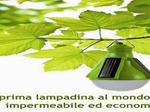 Lampadina ad energia Solare, la prima al mondo