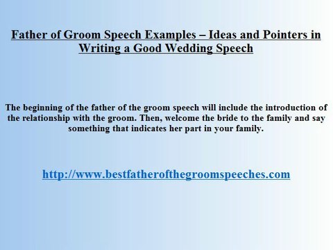 Father-Groom Speech Wedding - What to Say in Honor to Your Son and His Bride