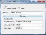 Credit card generator 2011 with CCV ad CCV2 4 November 2011-Free Full Version