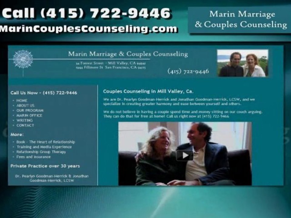Counseling Mill Valley CA – Marin Marriage Counseling
