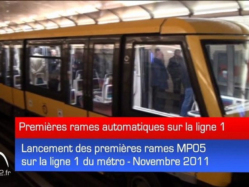 Les premières rames automatiques de la ligne 1 accueillent leur voyageurs