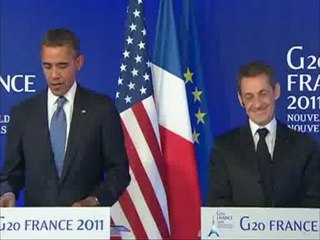 Obama félicite Sarkozy pour la naissance de sa fille Giulia