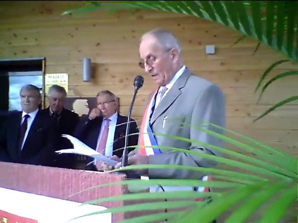 Inauguration Mairie St Felix de Villadeix : Discours du Maire Guy Rabier-Marty