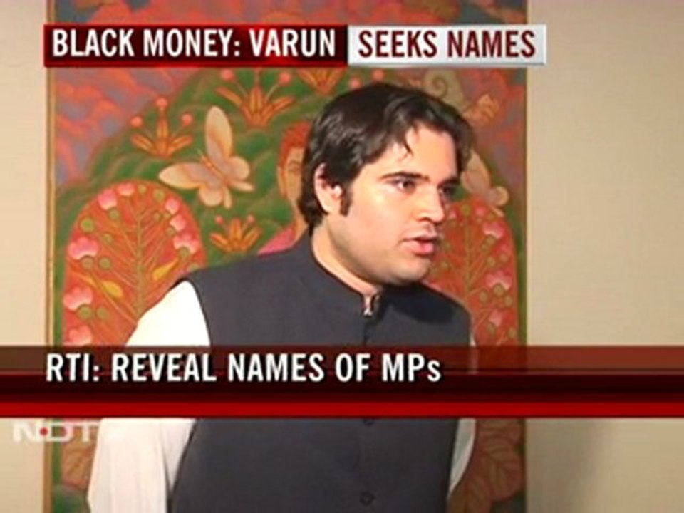 Varun Gandhi files RTI against politicians holding Swiss Bank accounts