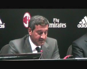 Presentazione nuova maglia Milan Galliani e Sheikh Ahmed bin Saeed Al-Maktoum
