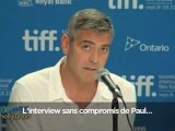 George Clooney agacé lors d'une conférence de presse