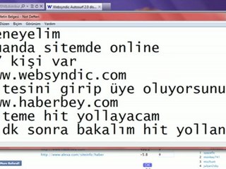 Web Sitesine Otomatik Hit Gönderme
