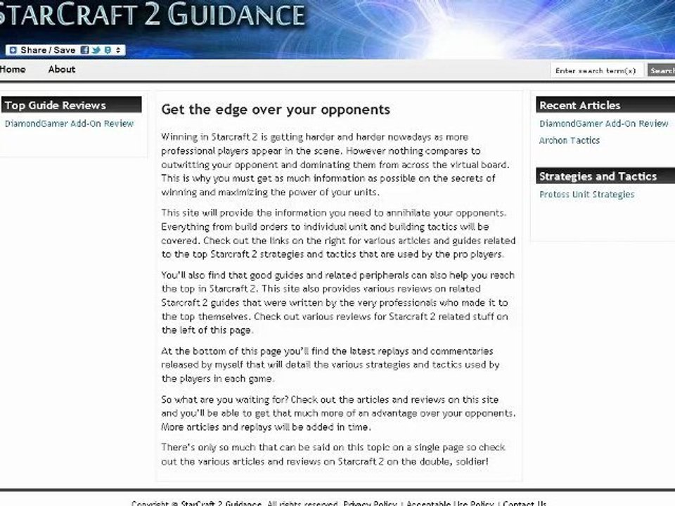 Starcraft 2 site launched