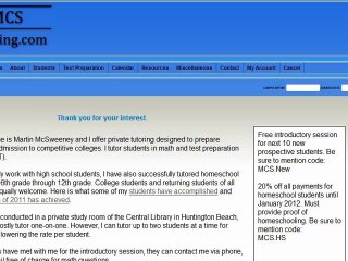 MCS Tutoring Geometry Tutor Huntington Beach Private Math Tutoring