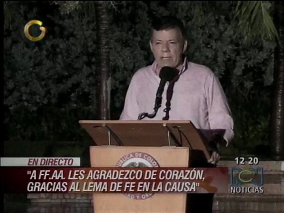 Santos habla sobre la muerte de "Alfonso Cano"