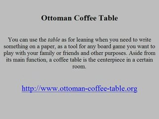 Ottoman Coffee for Personal Use