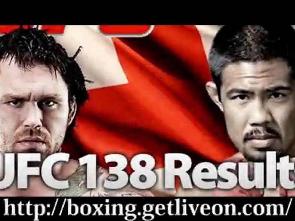 UFC 138 live streaming Leben vs Munoz sopcast online satellite coverage on pc