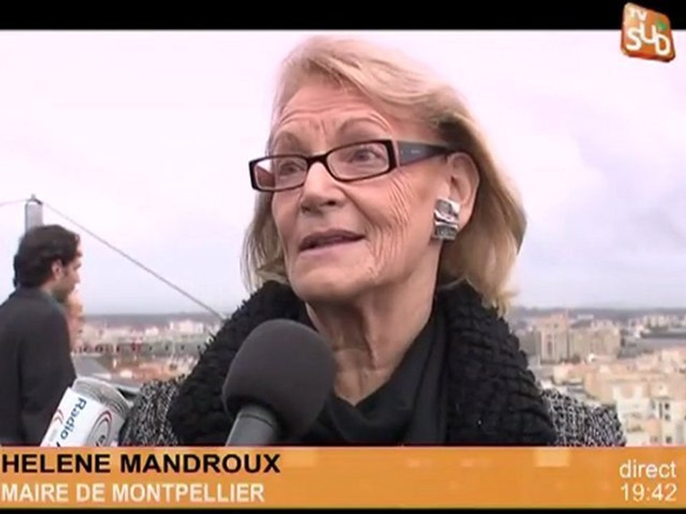 Hélène Mandroux fière de la nouvelle mairie de Montpellier