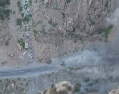 Kurdish Rebels Blow Up Turkish BTR-80 Panzer