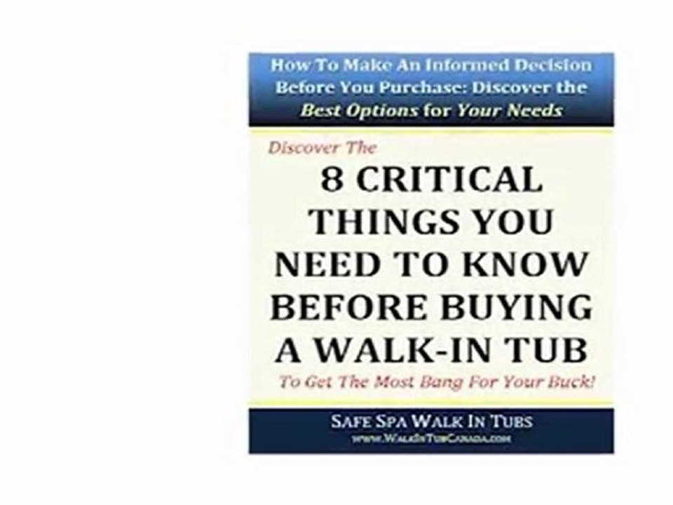 Walk In Tubs Canada: Benefits for Diabetes Symptoms