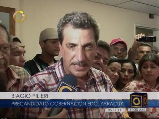 Diputado Biago Pillieri oficializó su candidatura a las primarias del estado Yaracuy