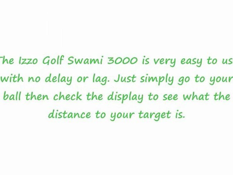 Izzo Golf Swami 3000 Enhanced Golf GPS Review