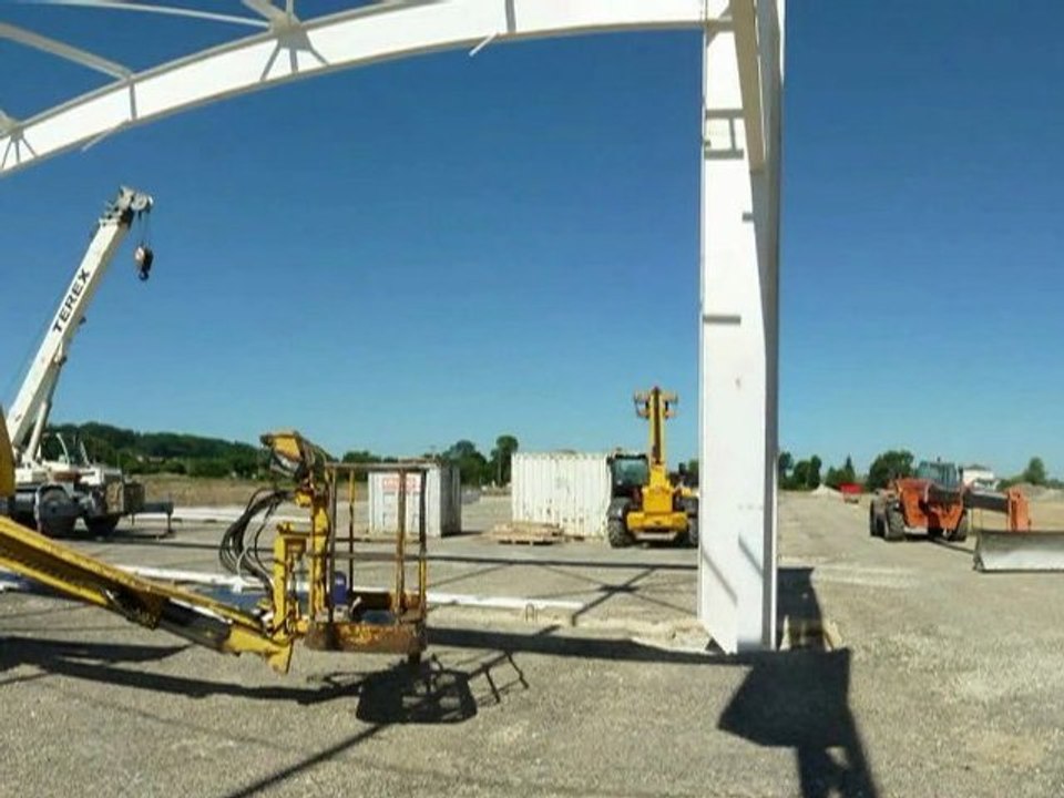 Evolution des Travaux du Centre Commercial Grand Pineuilh en Pays Foyen