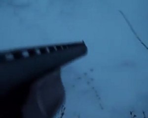 Notre ami Jean Claude Gardon déglingue une oie a une main, en direct du Canada