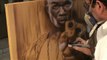 50 cent  Fifty Cent  rapeur vidéo  peinture sur toile aérographe raymond planchat Lyon