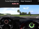 Forza Motorsport 4 vs Gran Turismo 5 - Lexus LFA at Top Gear Test Track