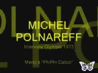 Michel Polnareff - Interview Olympia