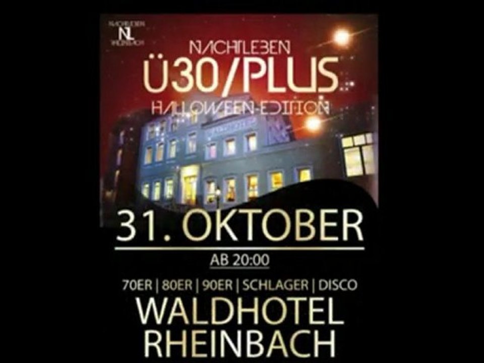 Halloween - Ü30 - party im waldhotel rheinbach