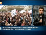 Rassemblement de soutien à Charlie Hebdo