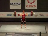 Weightlifting World Championships Paris 2011 - W53kg - F.E PEKMEZCI - Clean and Jerk 1 - 98kg
