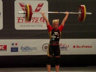 Weightlifting World Championships Paris 2011 - W53kg - J. ROHDE - Clean and Jerk 2 - 105kg