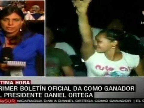 Daniel Ortega encabeza elecciones en Nicaragua