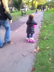 1ère balade en trotinette