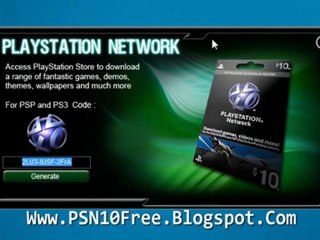 Get Free PlayStation Network 10$ Codes Generator (100% Working)