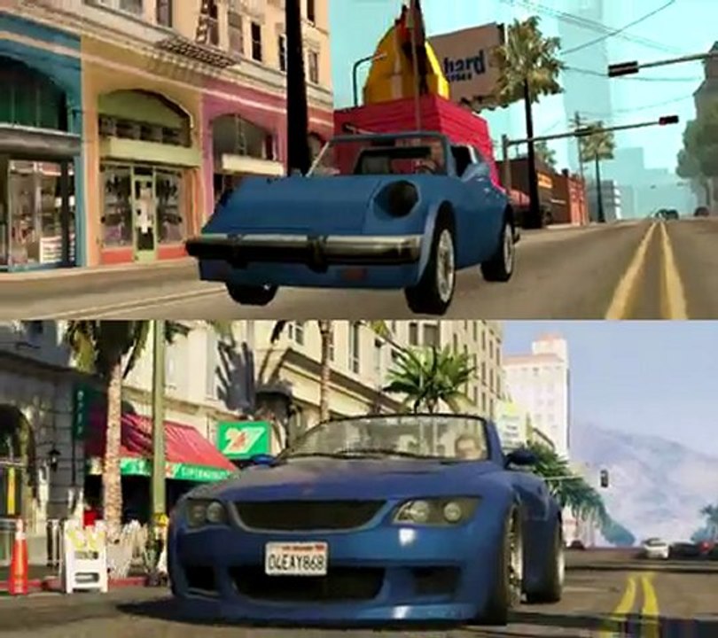 GTA V vs San Andreas - Evolution Graphique