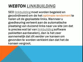 Linkbuilding, uw website hoog in google?
