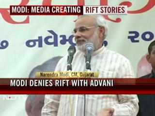 Modi denies rift with Advani, says media spicing up news