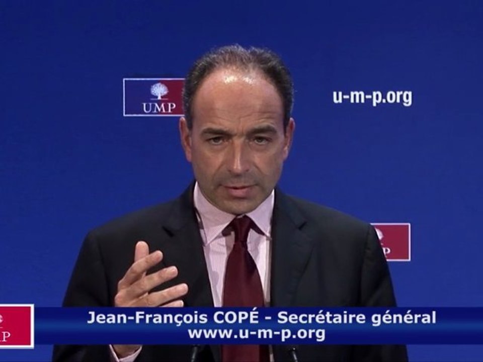UMP - JF Copé - Le plan d'austérité annoncé par François Fillon